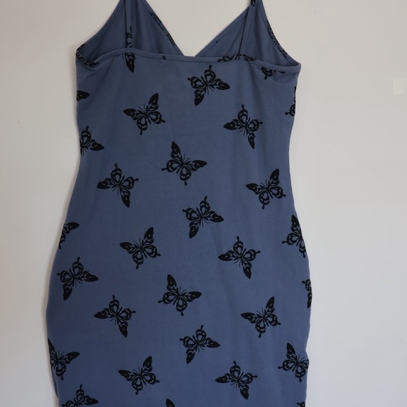 Wild Fable Blue Sheath‎ Mini Dress V-Neck Sleeveless - Picture 2 of 3